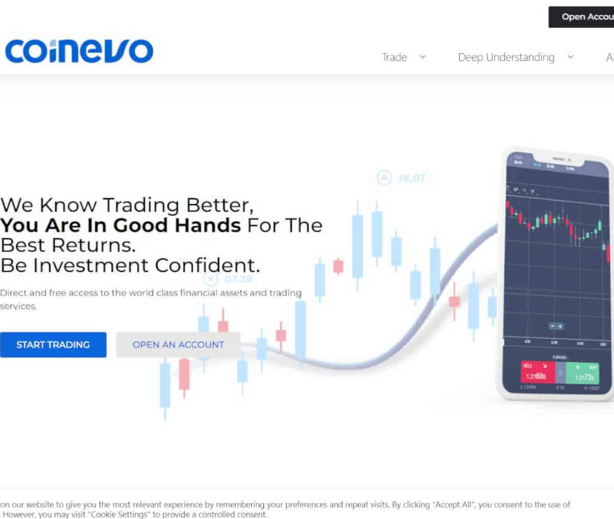 Página web de CoinEvo
