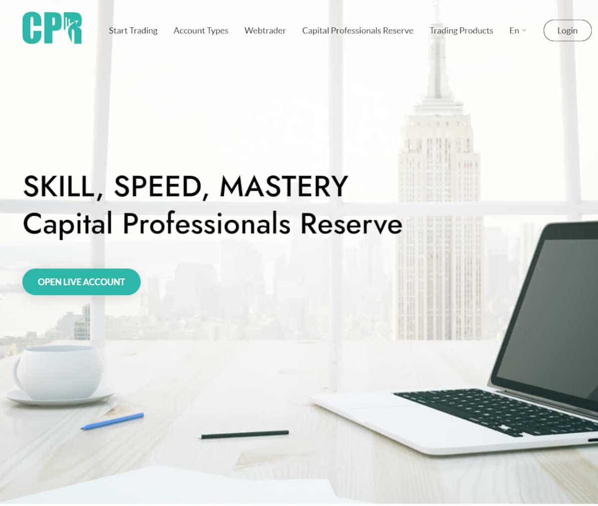 Página web de Capital Professionals Reserve