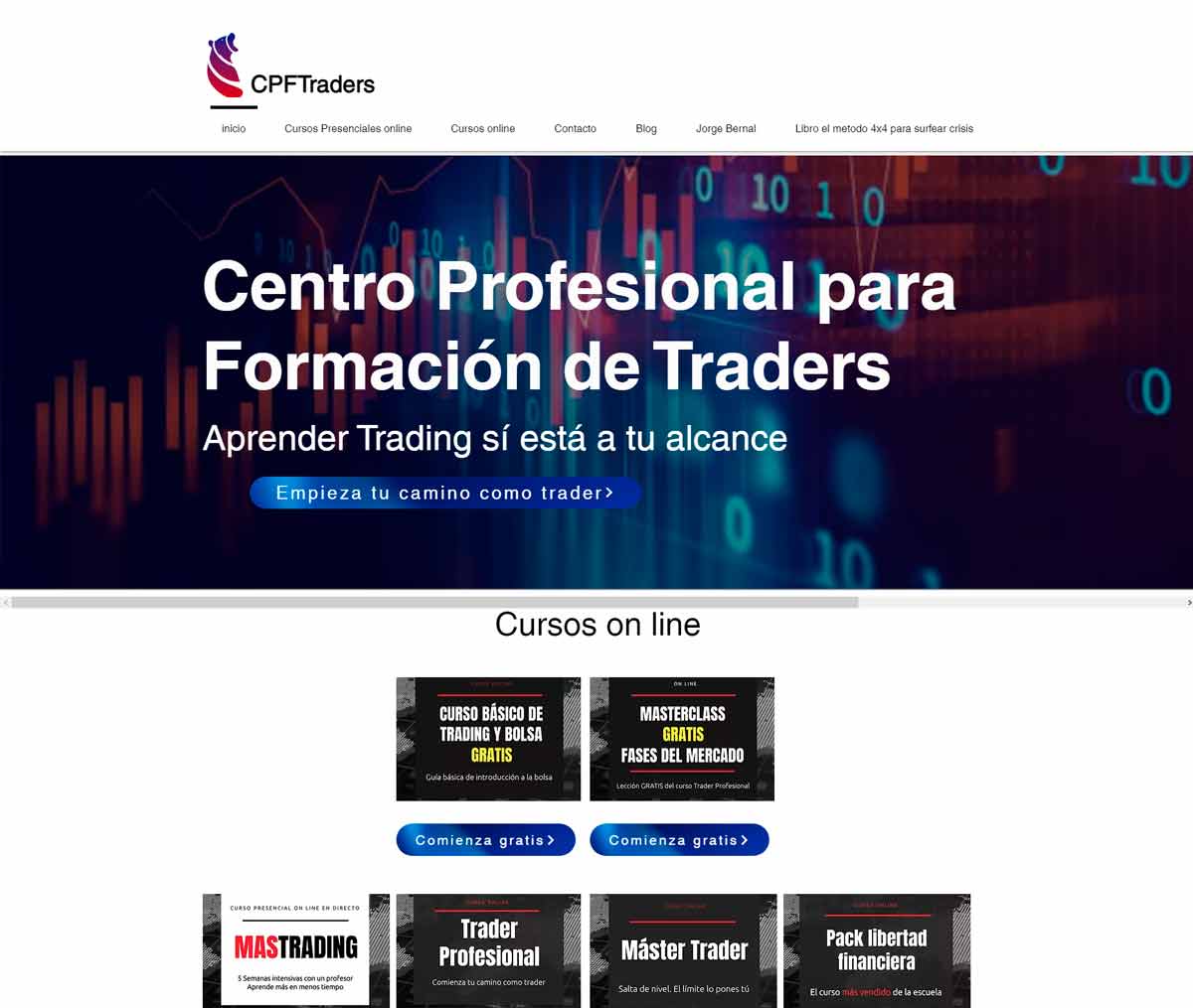 Página web de CPFTraders