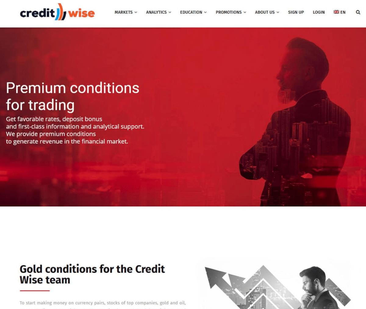 Página web de Credit Wise