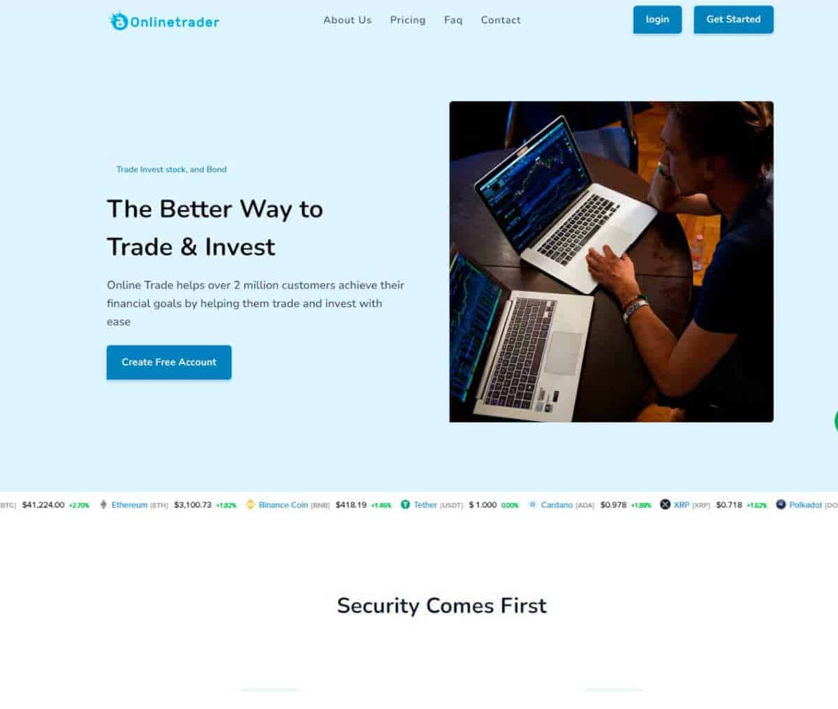 Página web de Crypto Anex
