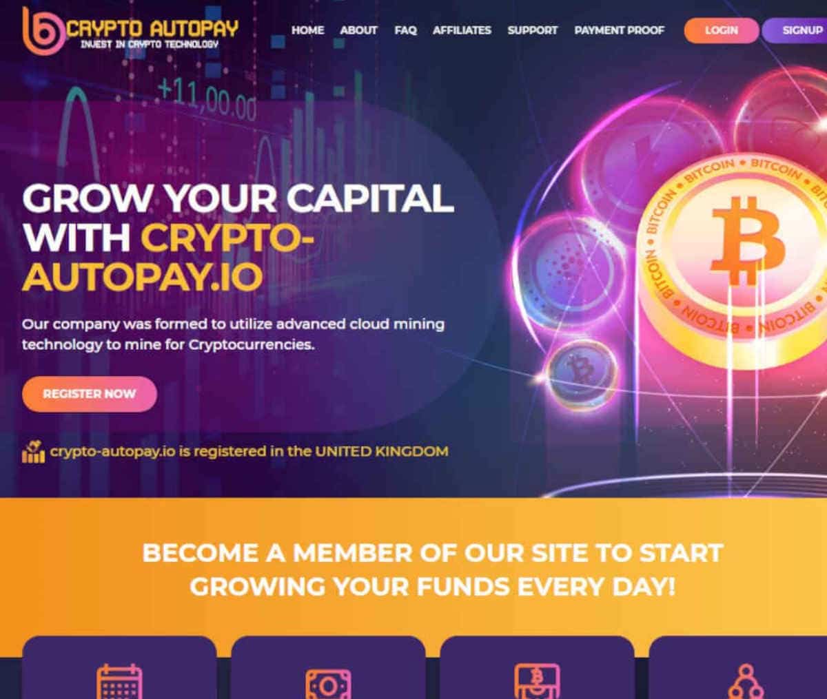 Página web de Crypto-autopay.io