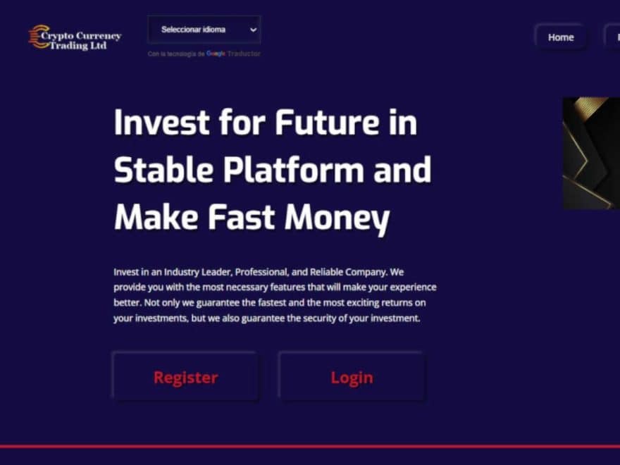 Sitio web Crypto Currency Trading Limited