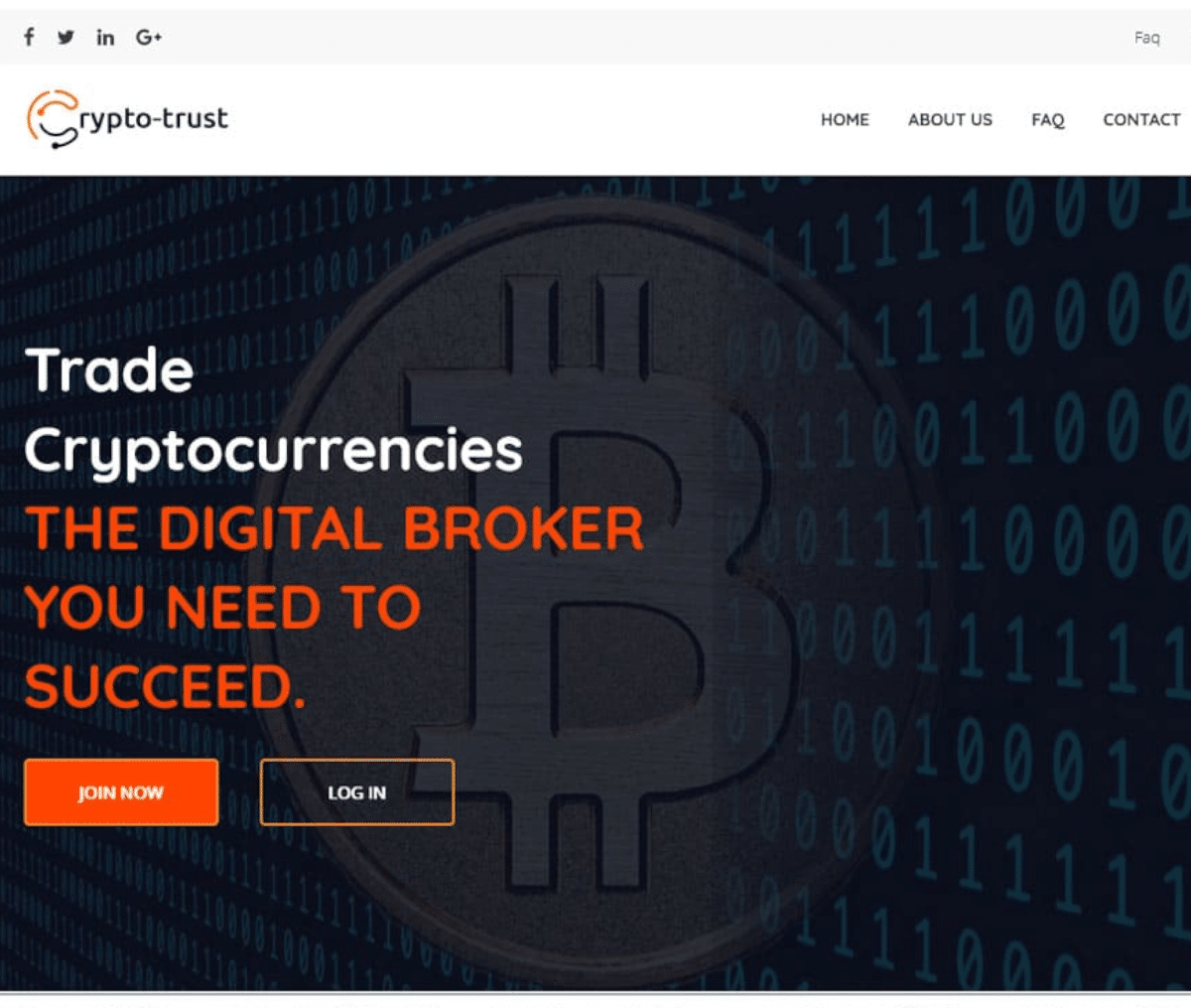 Página web de Crypto-Trust