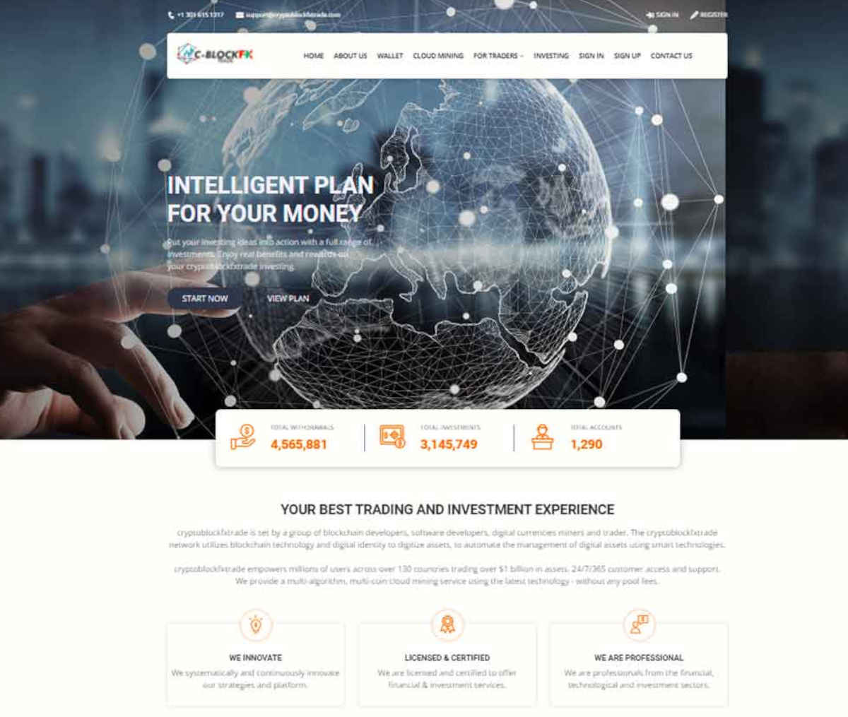 Página web de CRYPTOBLOCKFXTRADE
