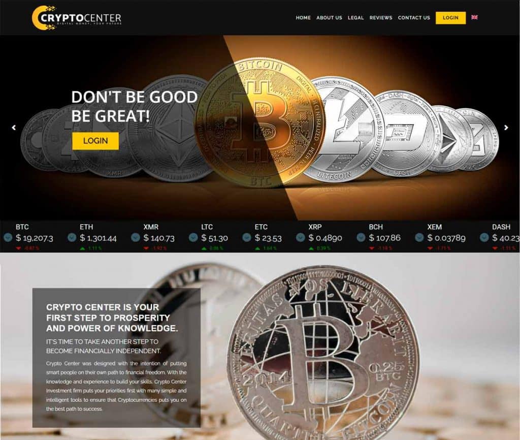 Sitio Web de Cryptocenter