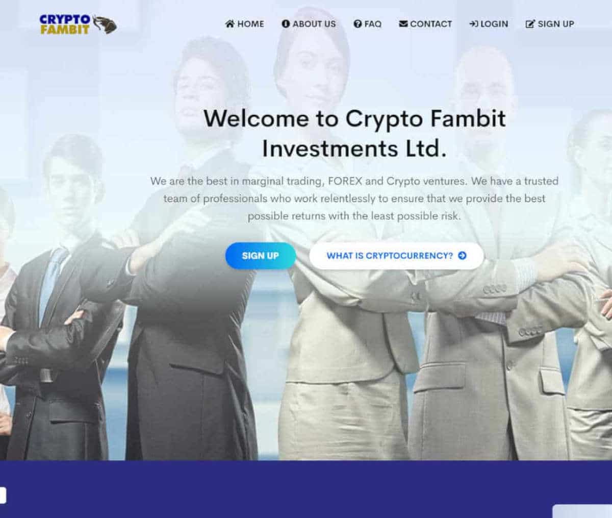 Página web de Cryptofambit