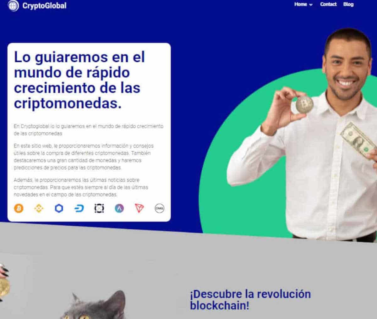 Página web de Cryptoglobal.io