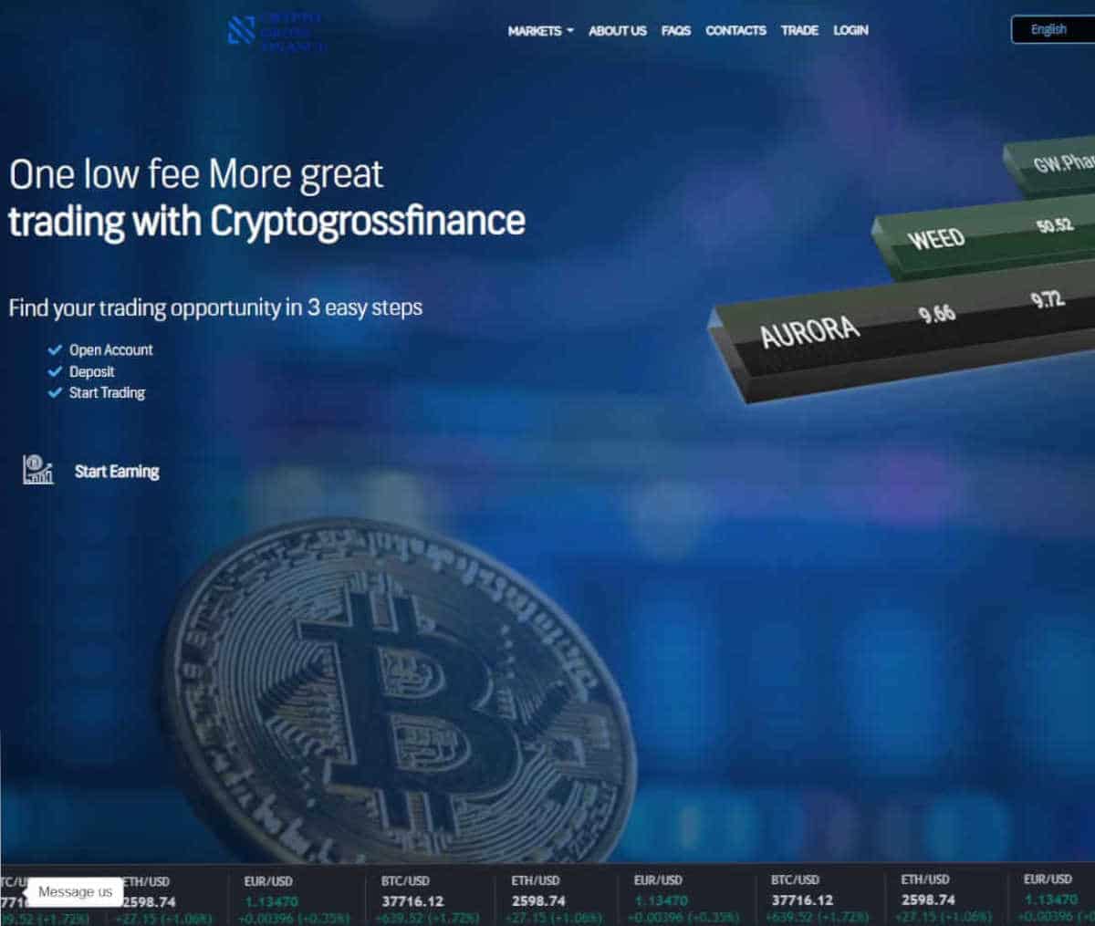 Página web de Cryptogrossfinance