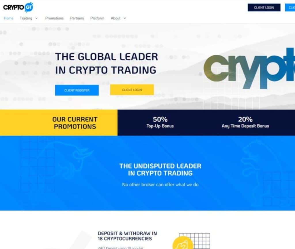 Sitio web de CryptoGT
