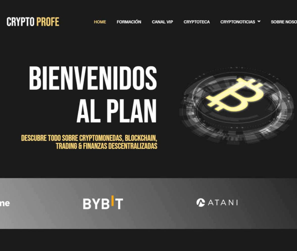 Página web de Crypto Profe