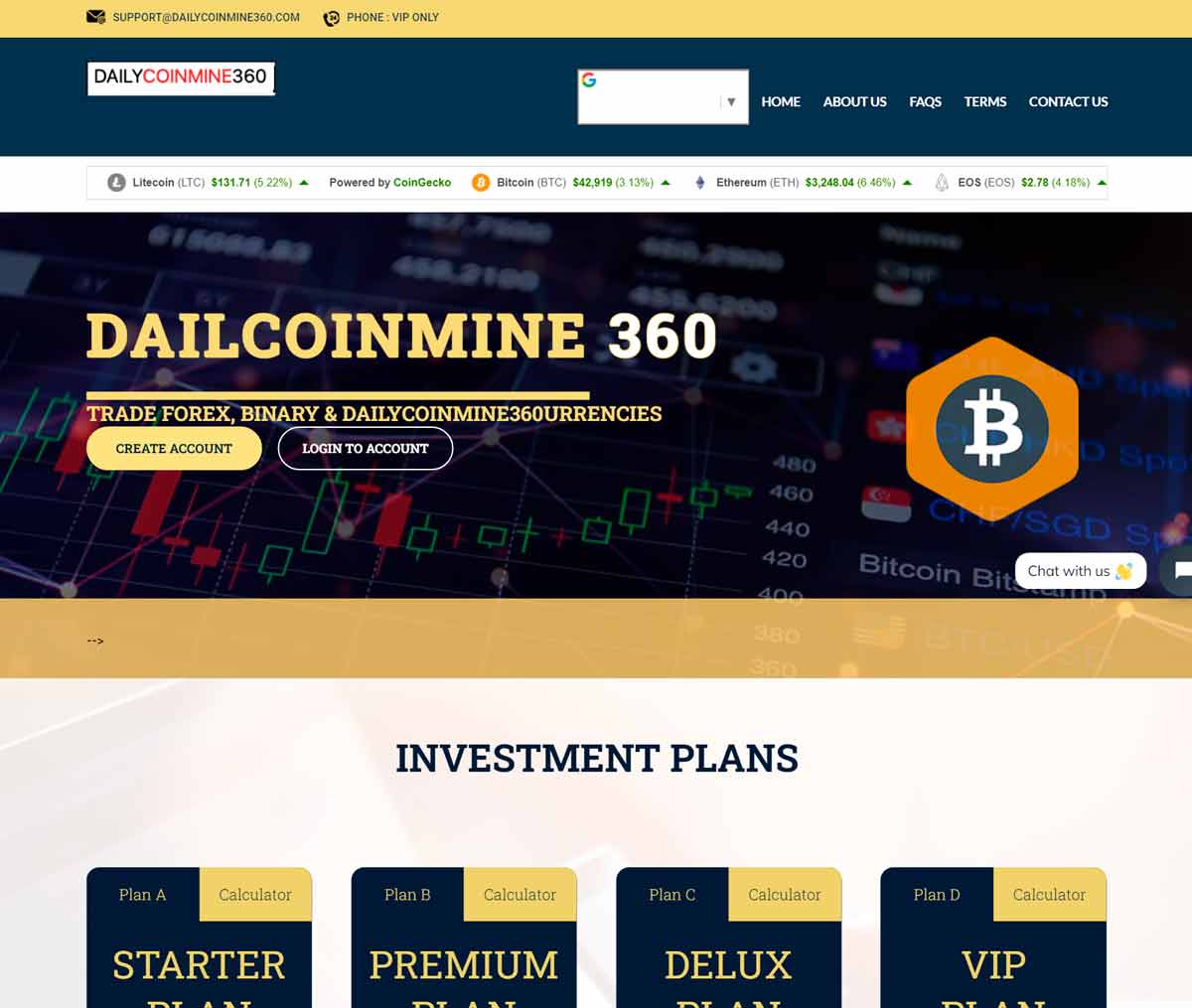 Página web de DAILYCOINMINE360