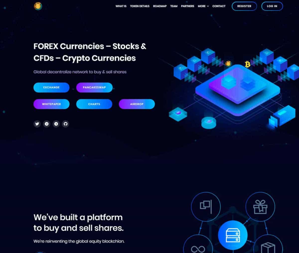 Página web de DarkCoin