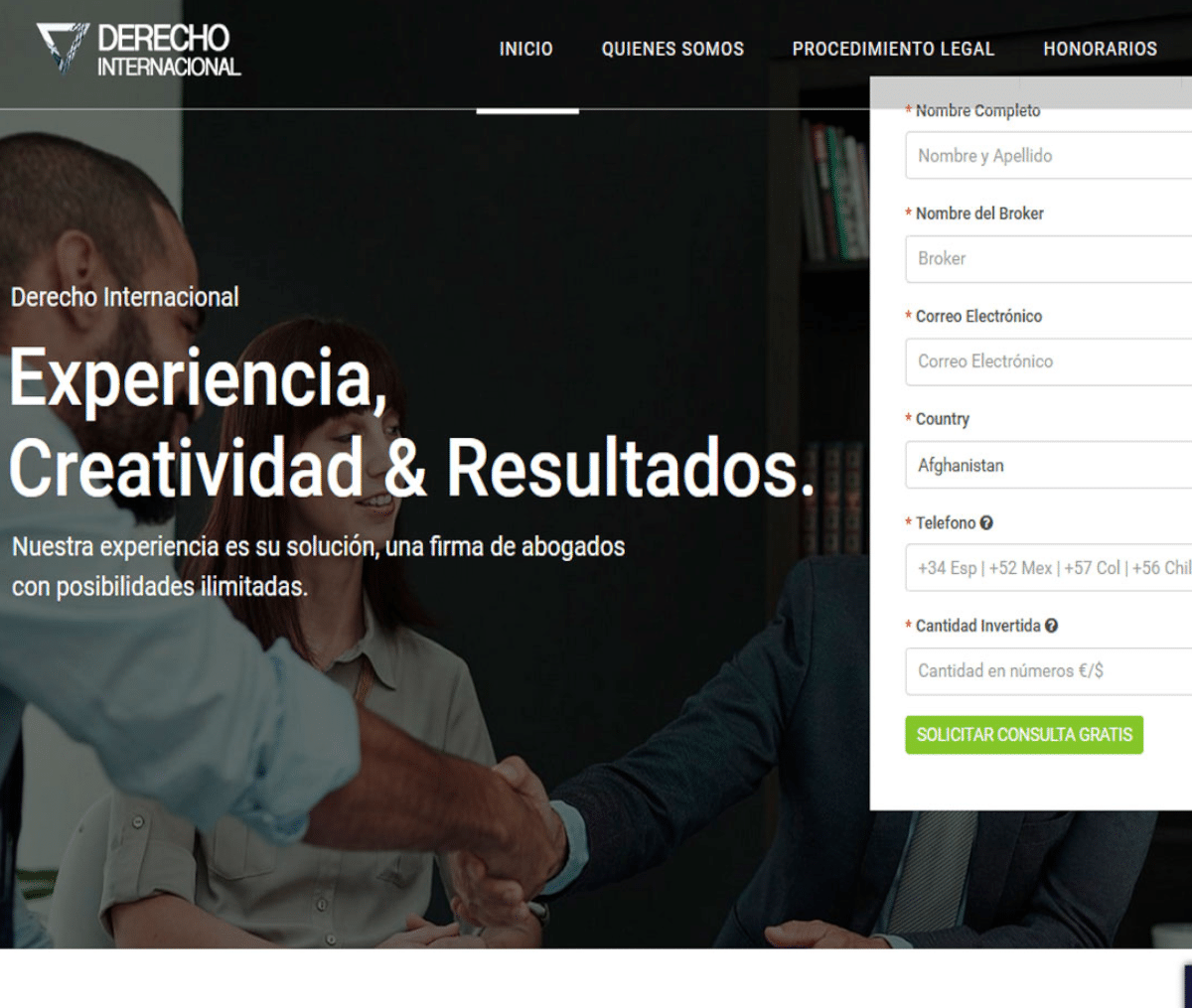 Página web de Derecho Internacional