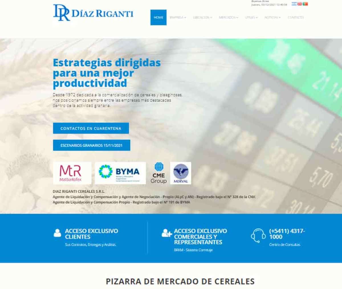 Página web de DIAZ RIGANTI