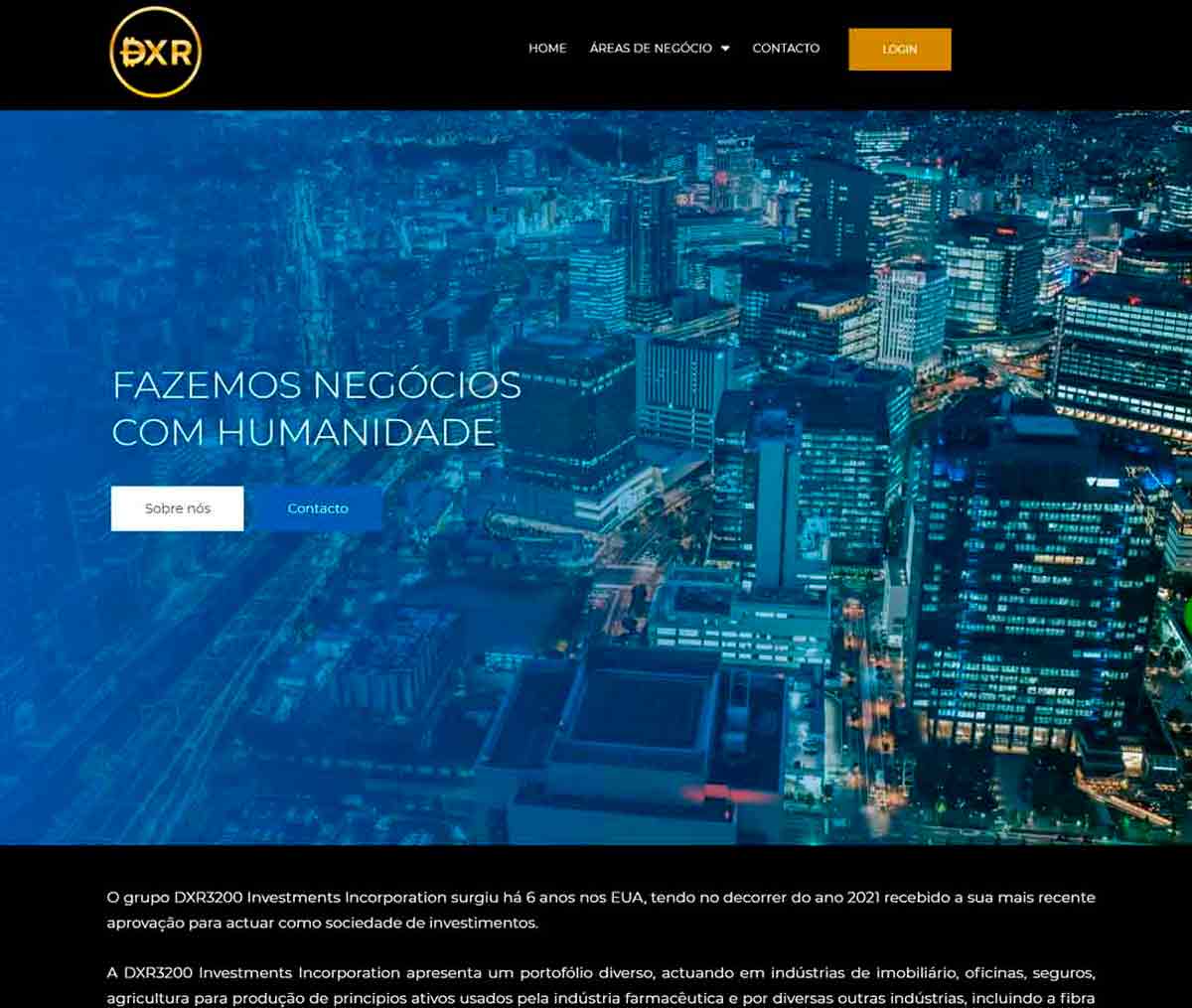 Página web de DXR3200 Investments