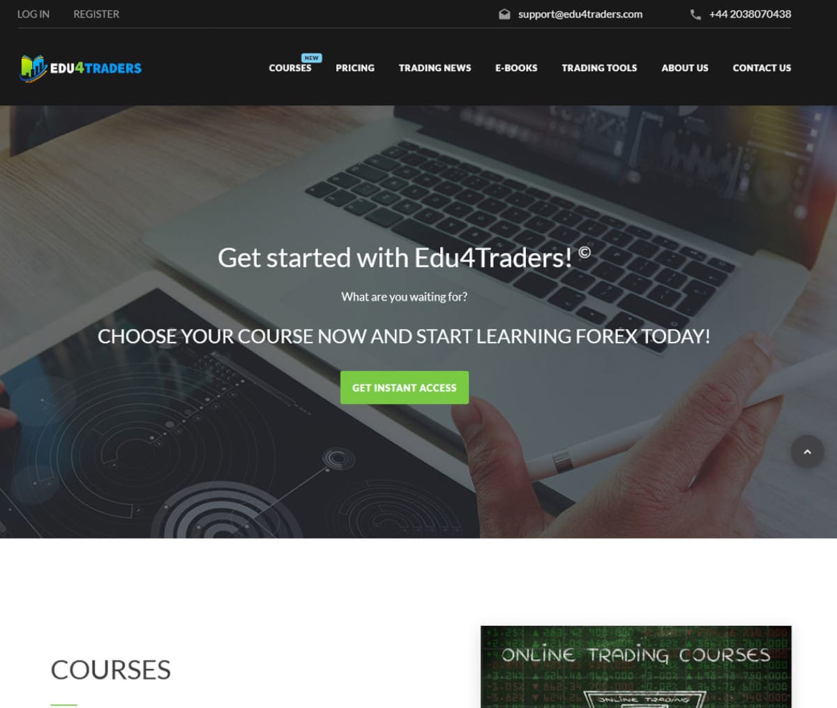 Página web de Edu4Traders