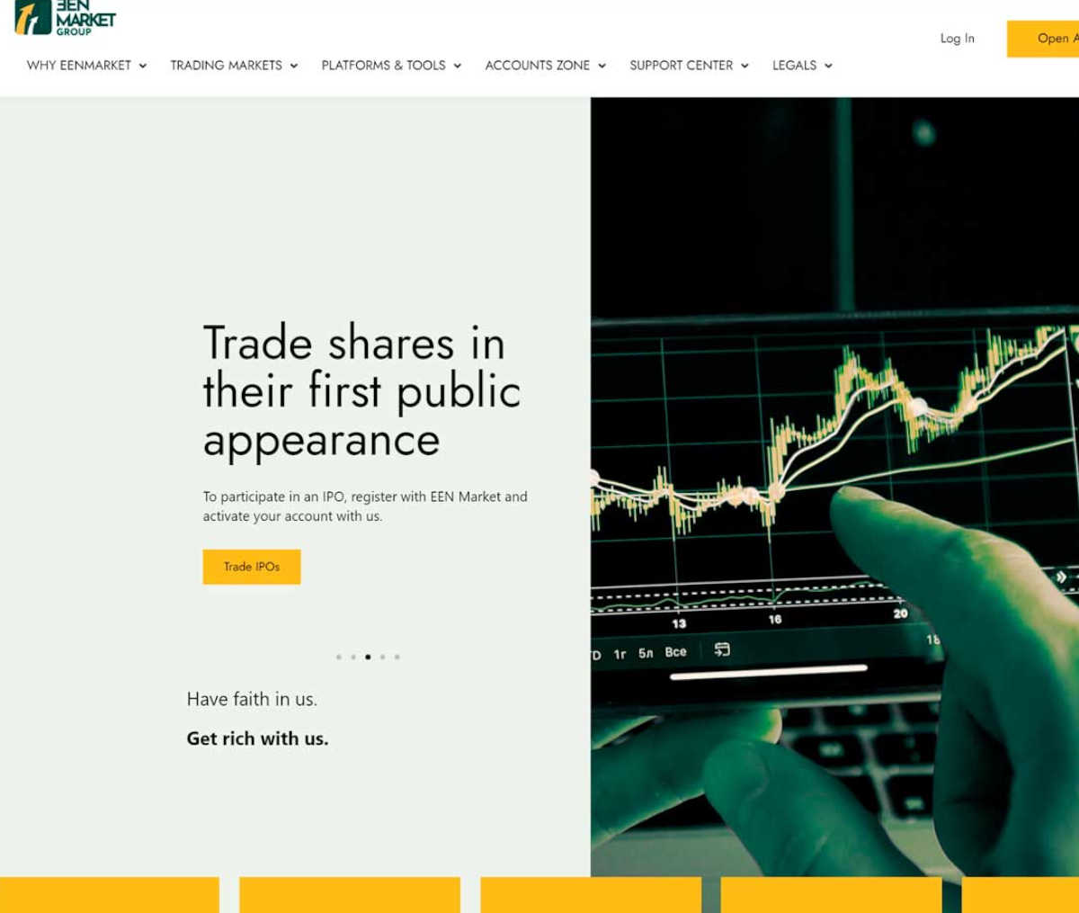 Página web de EEN Market