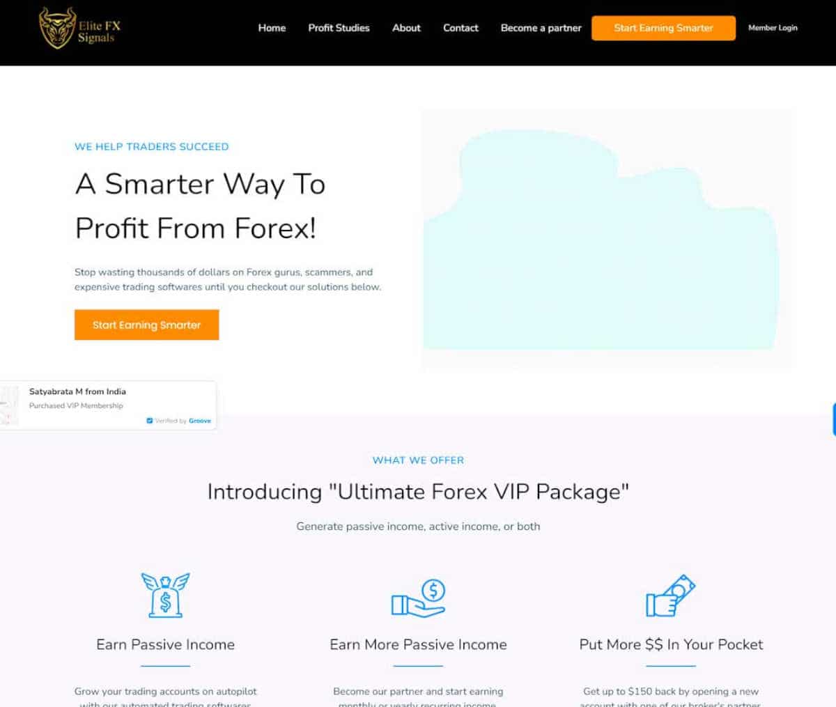 Página web de Elite FX Signals