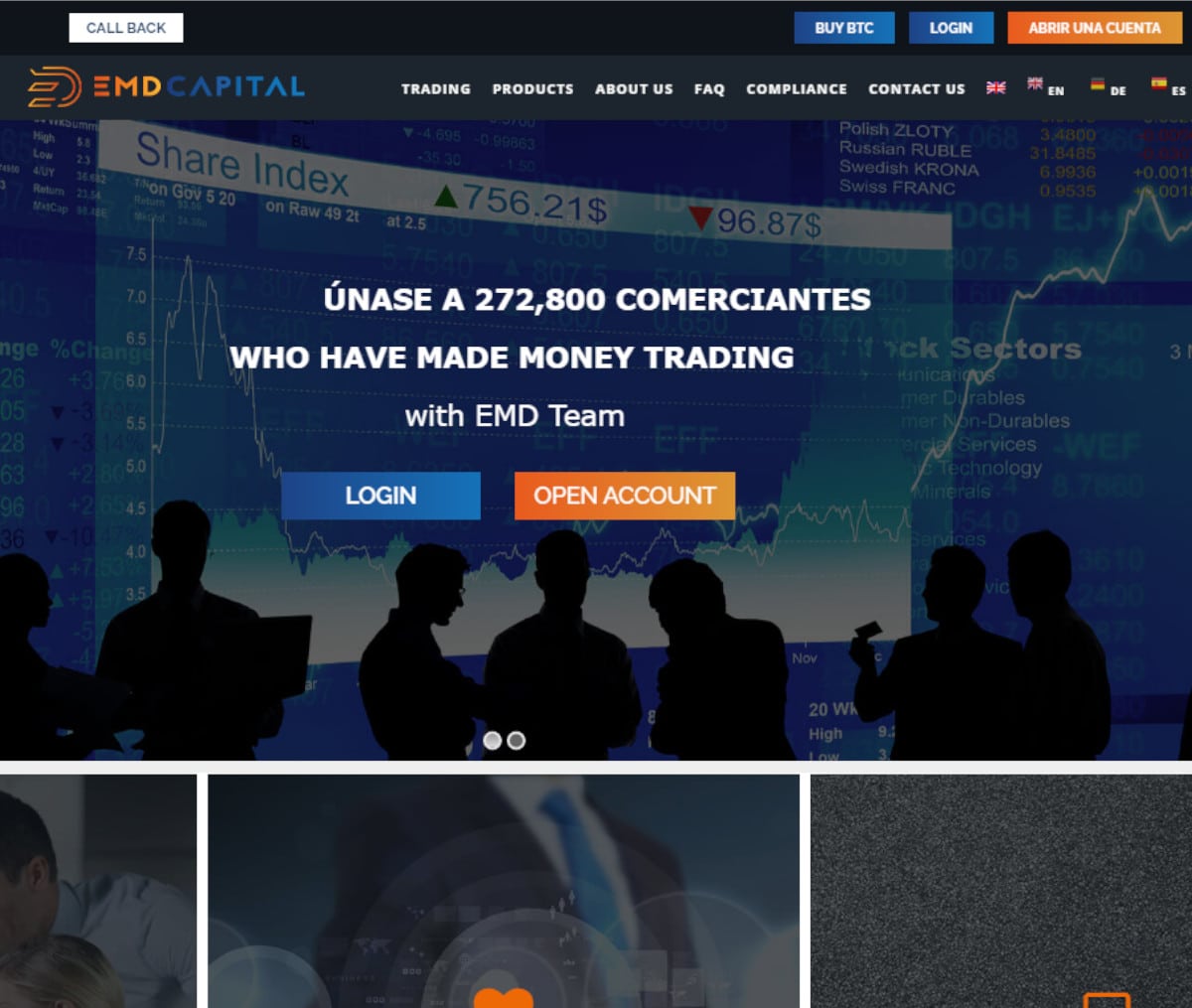 Página web de EMD Capital