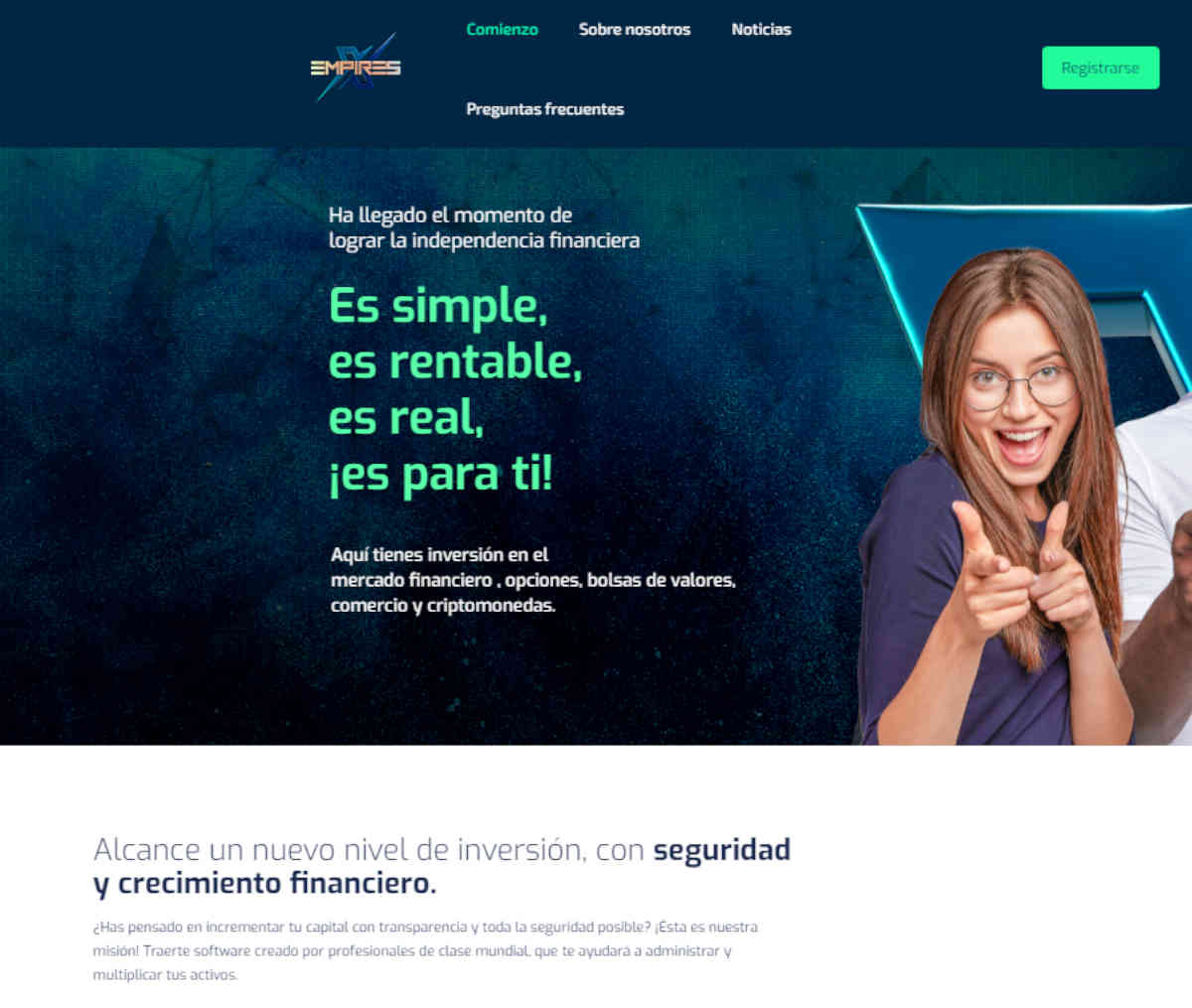 Página web de EmpiresX