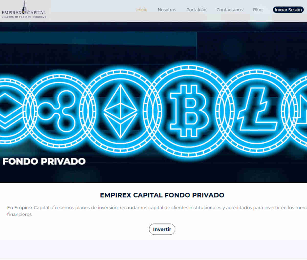 Página web de Empirex Capital