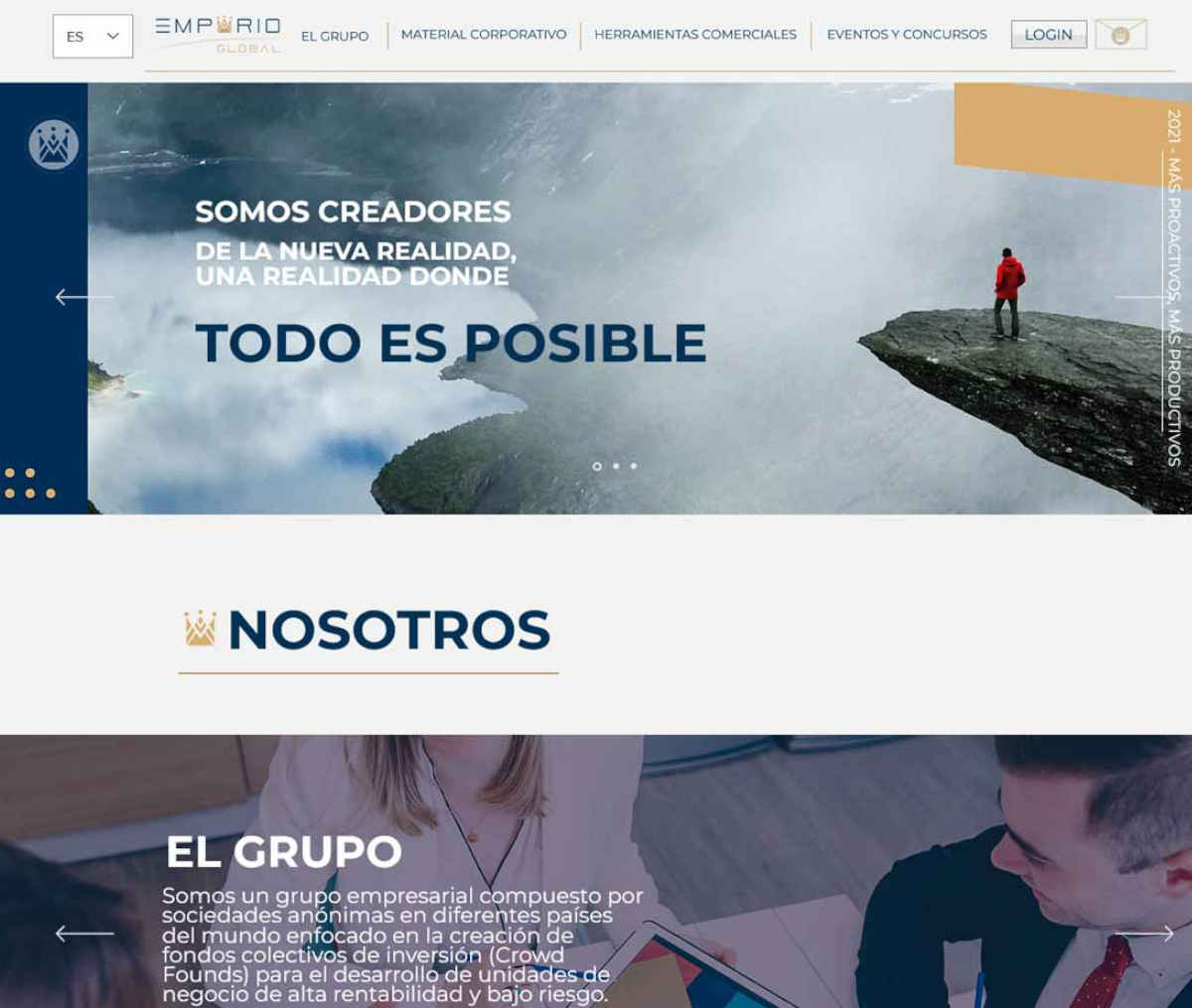 Página web de Emporio Global