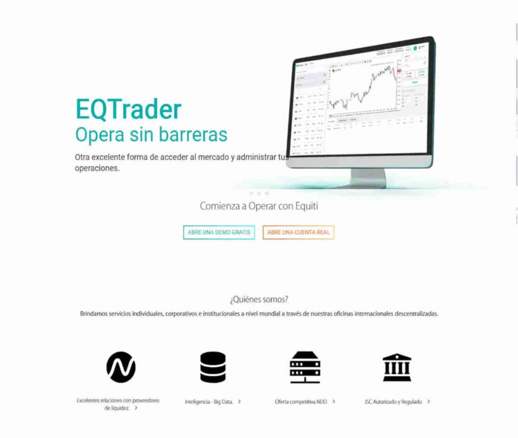 Sitio web de Equiti