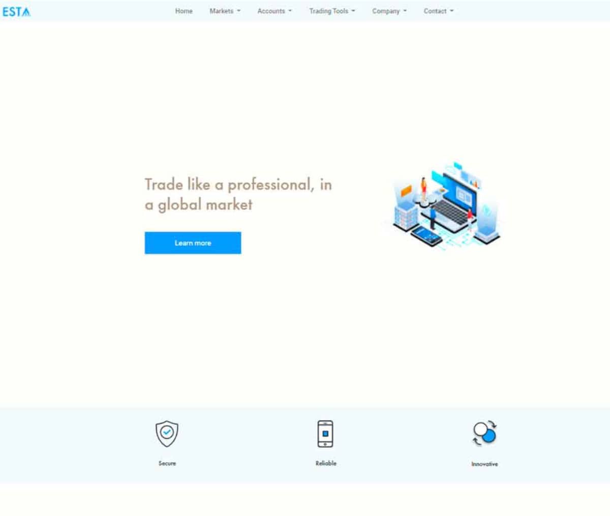 Página web de Esta Trade