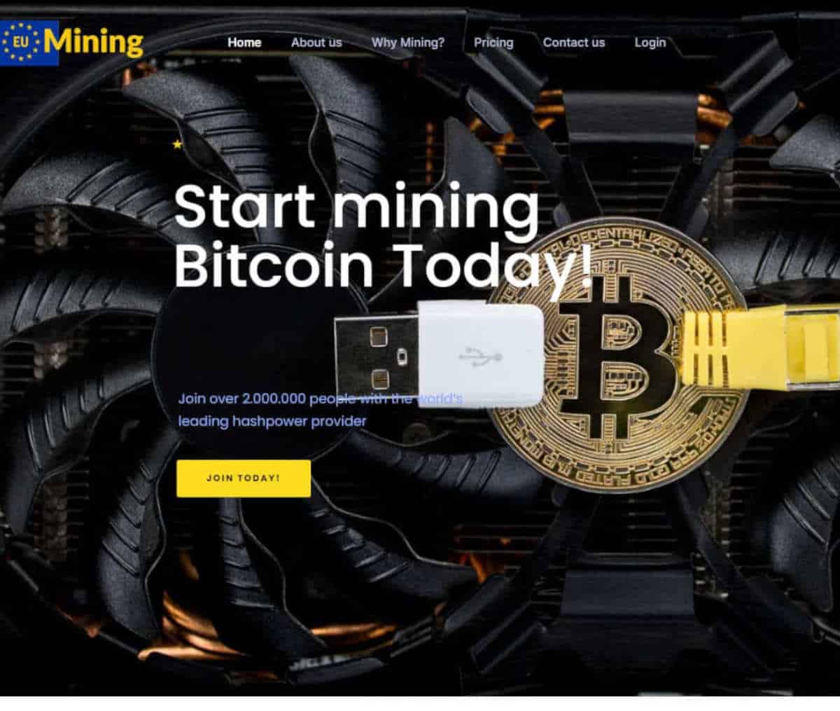 Página web de EU Mining