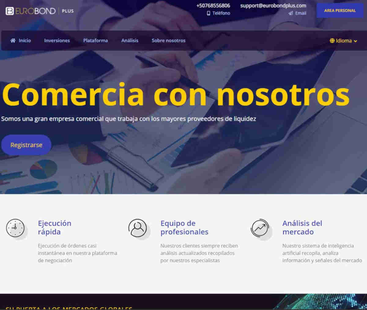 Página web de EurobondPlus