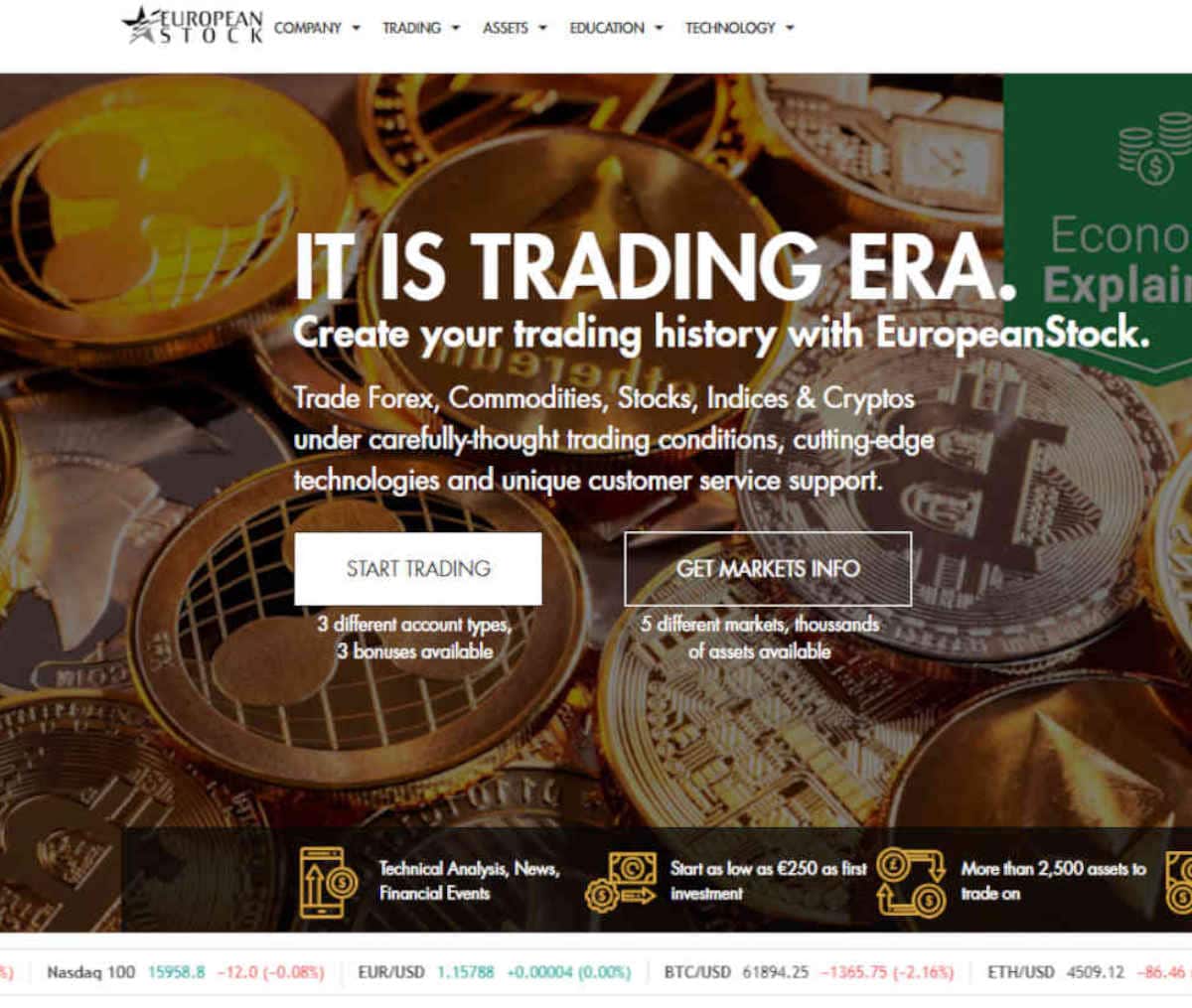 Página web de EuropeanStock