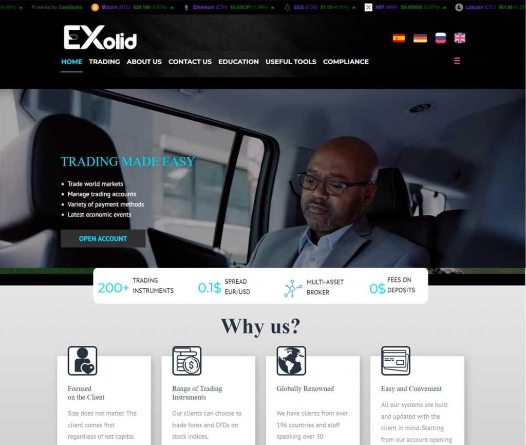 Página Web Exolid