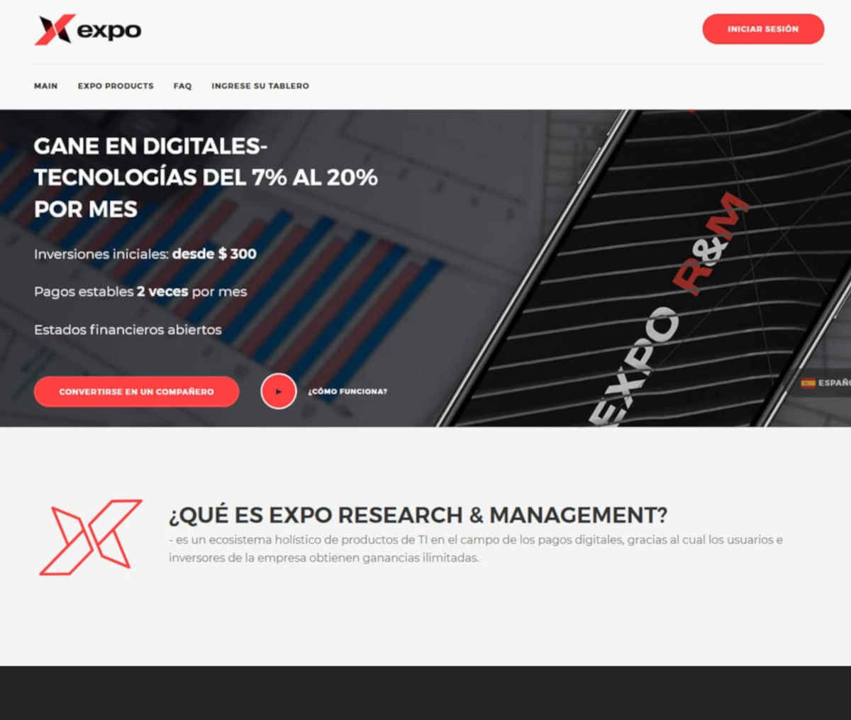 Página web de Expo R&M