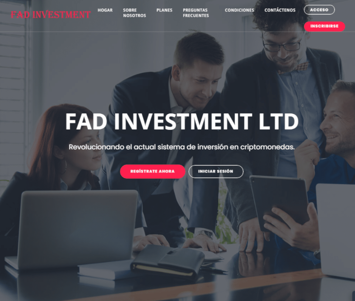 Página web de Fad Investment