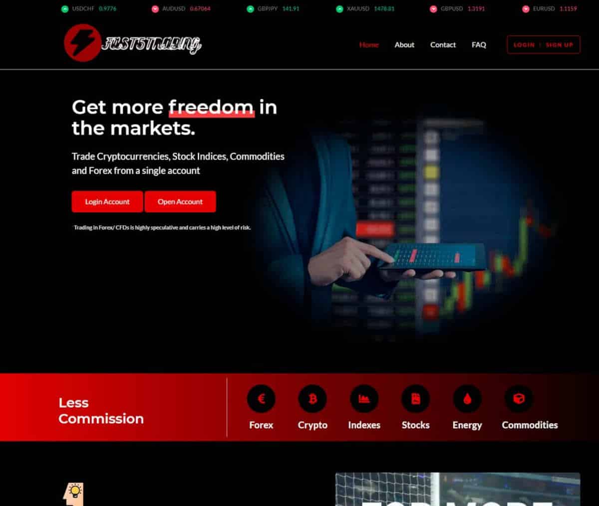 Página web de Fast5 Trading