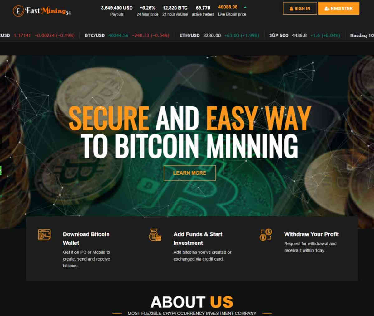 Página web de FastMining34