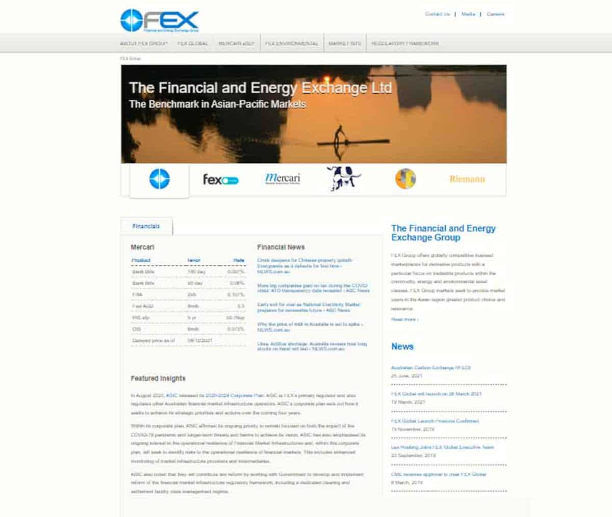 Página web de FEX