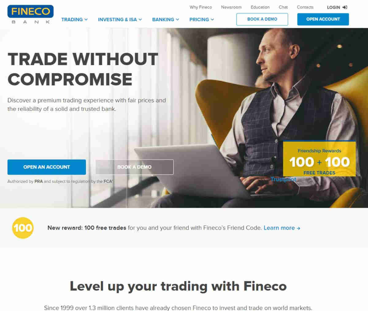 Página web de Fineco
