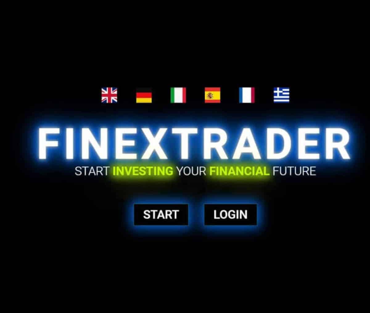 Página web de Finextrader