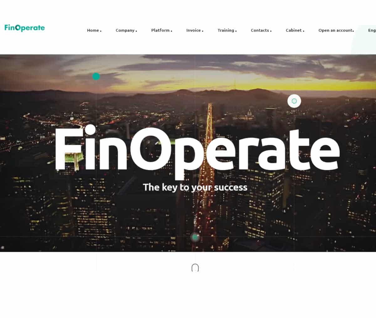 Página web de FinOperate