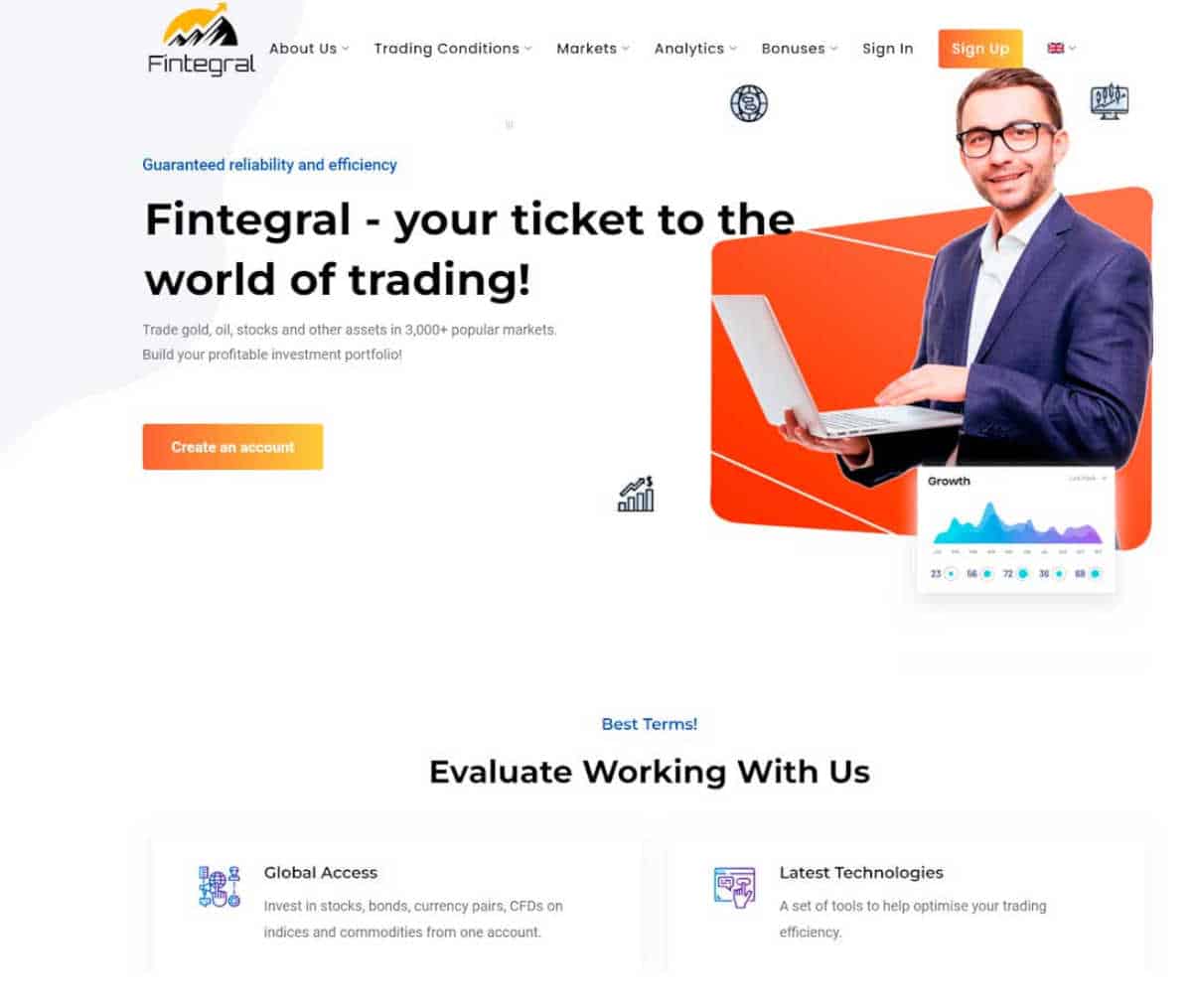 Página web de Fintegral