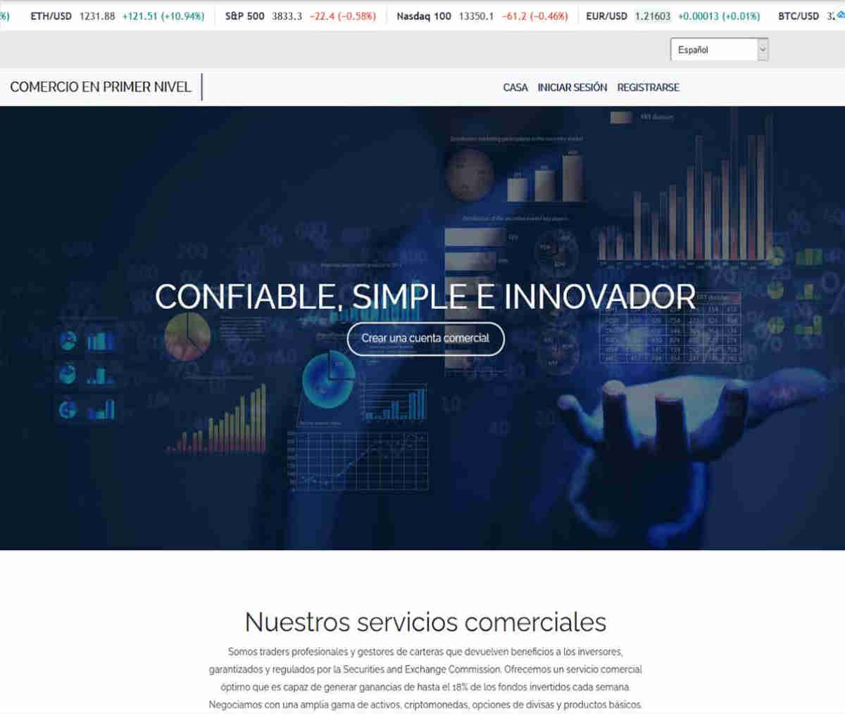 Página web de First Notch Trading