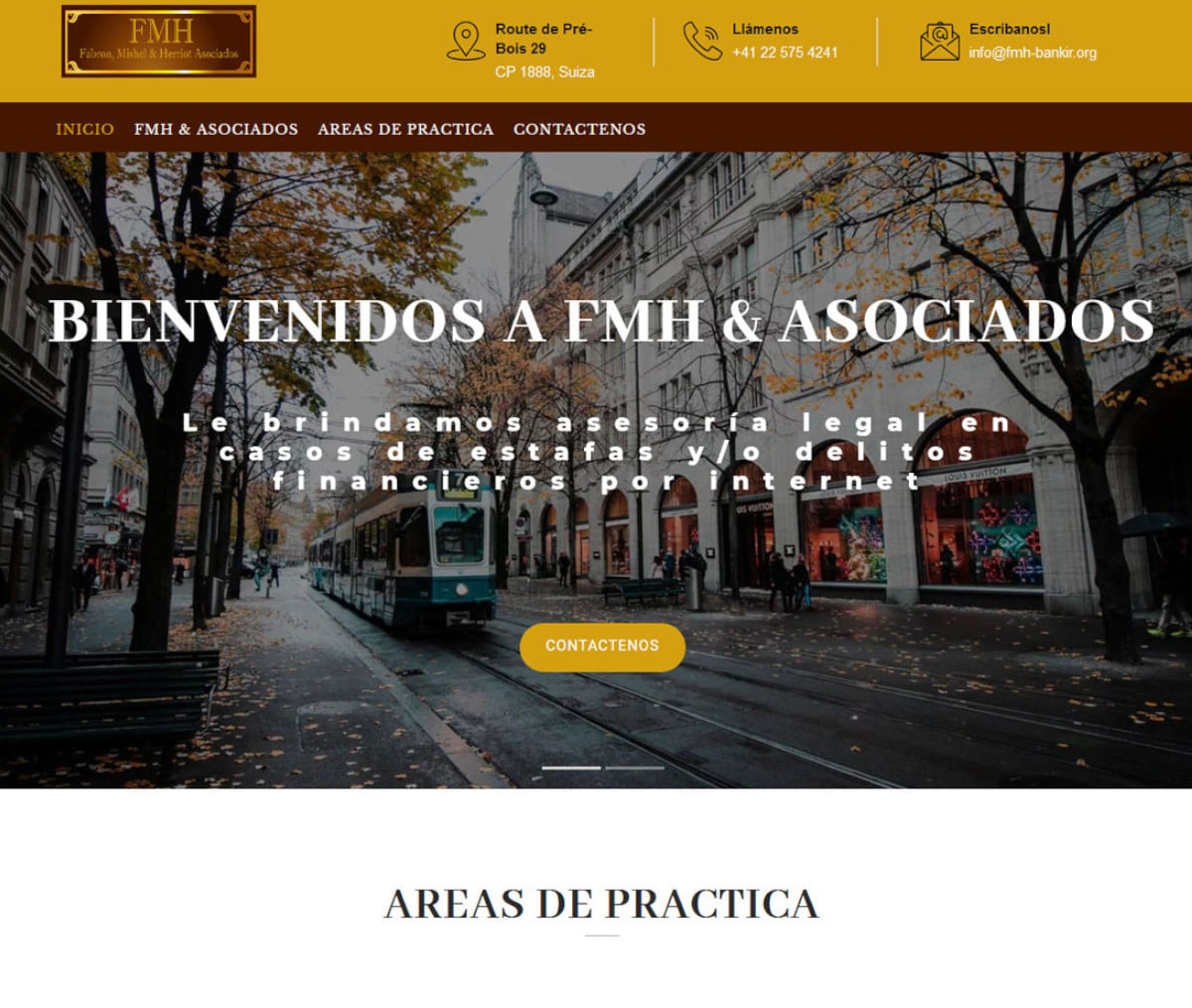 Página web de FMH & Asociados