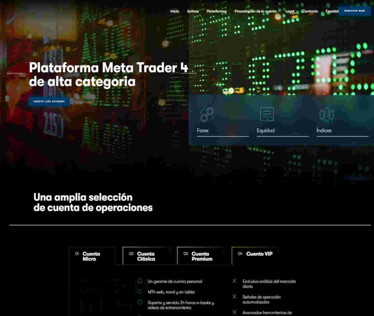 Página web de Foptrade