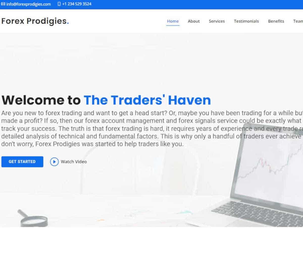 Página web de Forex Prodigies