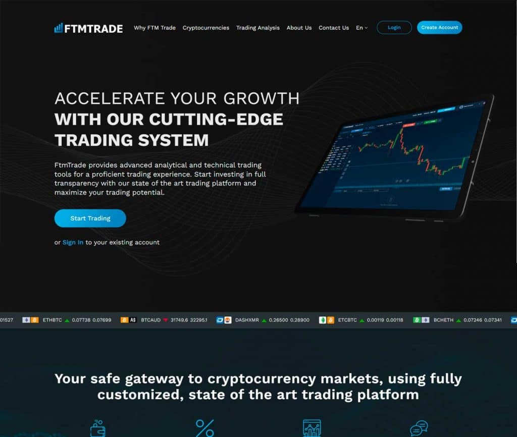 Página Web FTMTrade