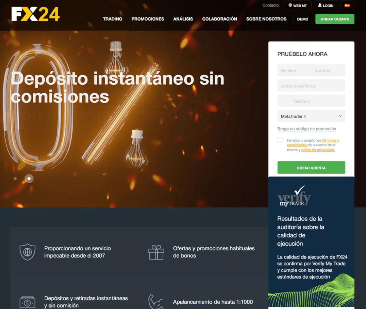 Página web de Fx24