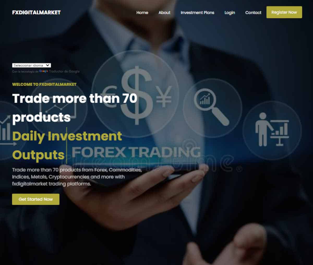 Página web de FxDigitalMarket