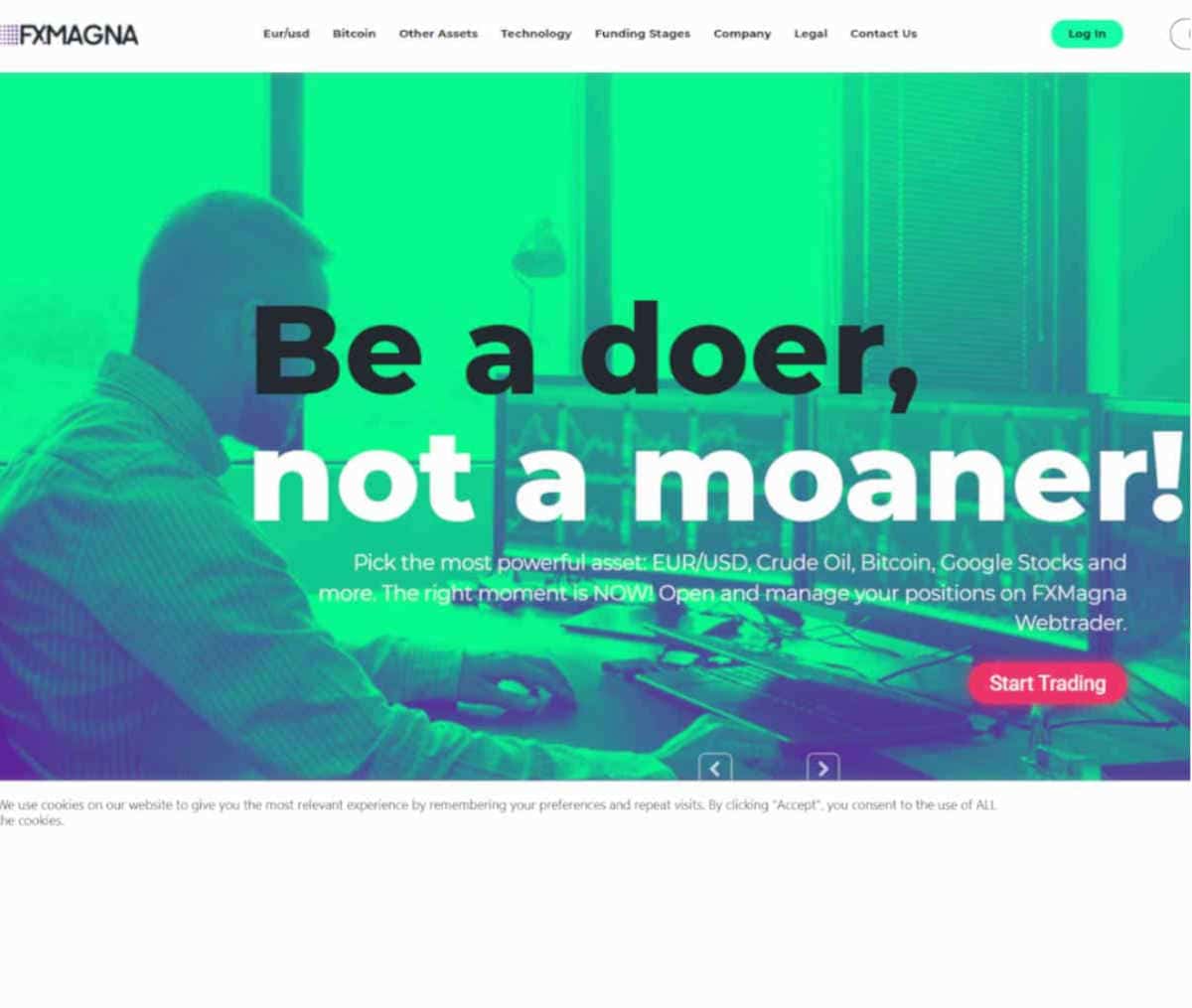 Página web de FXMagna